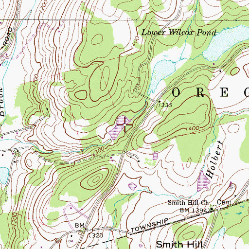 Topographic Map of Pa-420 Reservoir, PA