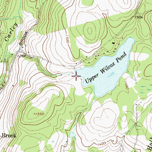 Topographic Map of Kellow Lake Dam, PA