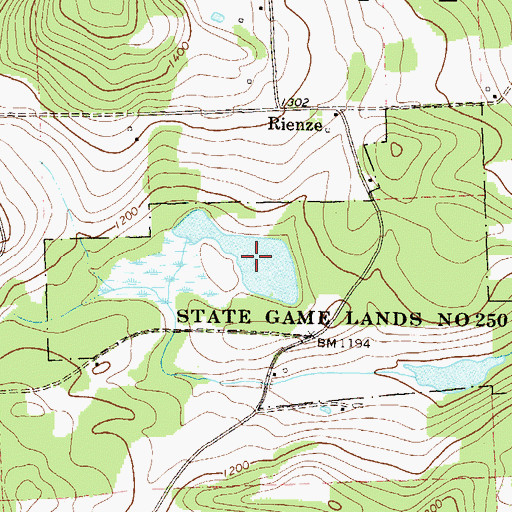 Topographic Map of Pa-799 Reservoir, PA