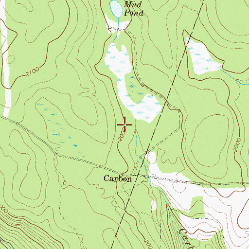Topographic Map of Mud Pond Dam, PA