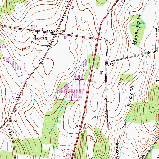Topographic Map of Lake Walter, PA