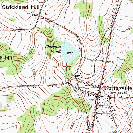 Topographic Map of Pa-Rc and D-105 Dam, PA