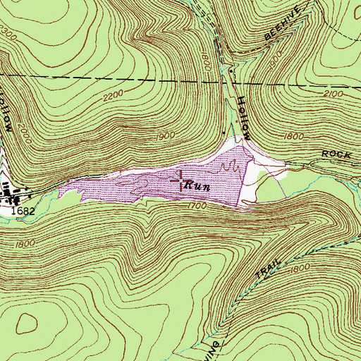 Topographic Map of Lyman Run Reservoir, PA