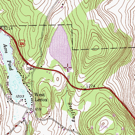 Topographic Map of Horton Lake Dam, PA