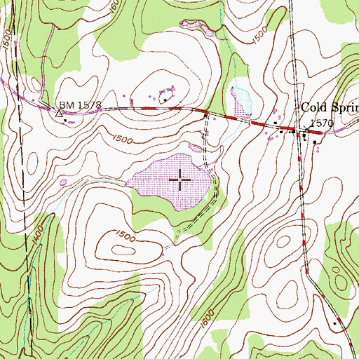 Topographic Map of Douglas Pond, PA