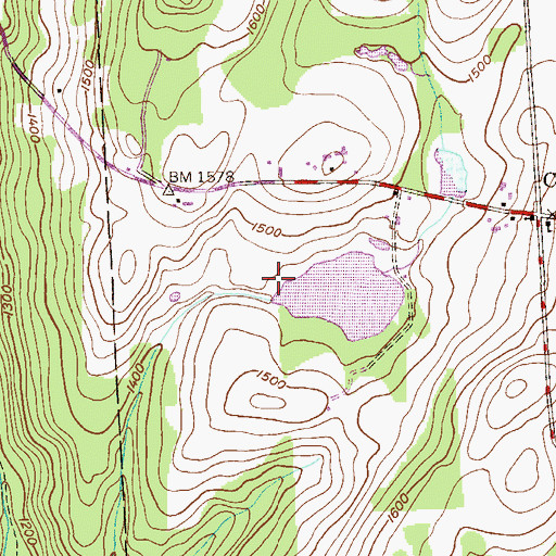 Topographic Map of Douglas Pond Dam, PA