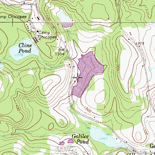 Topographic Map of Brussell and Brunner Dam, PA