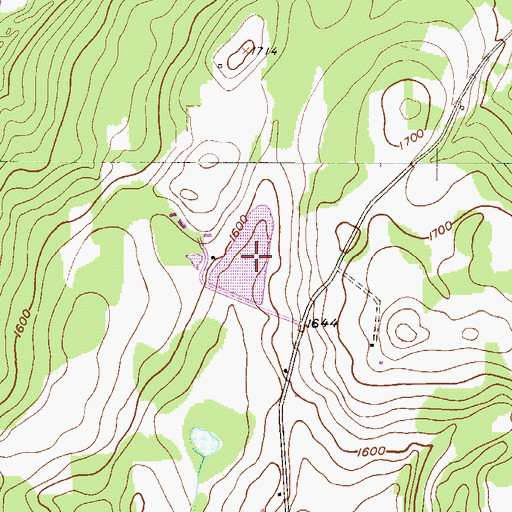 Topographic Map of Beaver Lake, PA