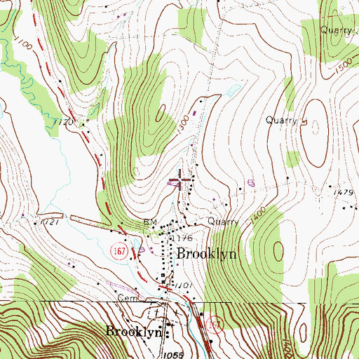 Topographic Map of Pa-468 Reservoir, PA
