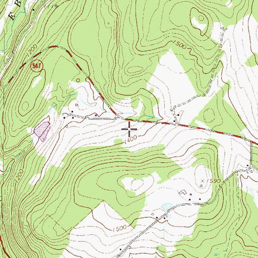 Topographic Map of Pa-467 Reservoir, PA