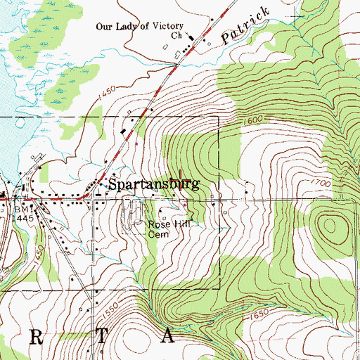 Topographic Map of Clear Lake Dam, PA