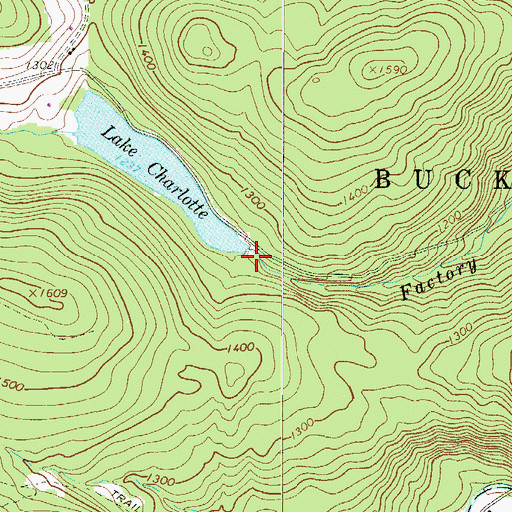 Topographic Map of Lake Hamilton Dam, PA