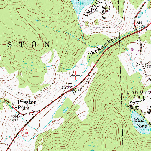 Topographic Map of Perch Pond Dam, PA
