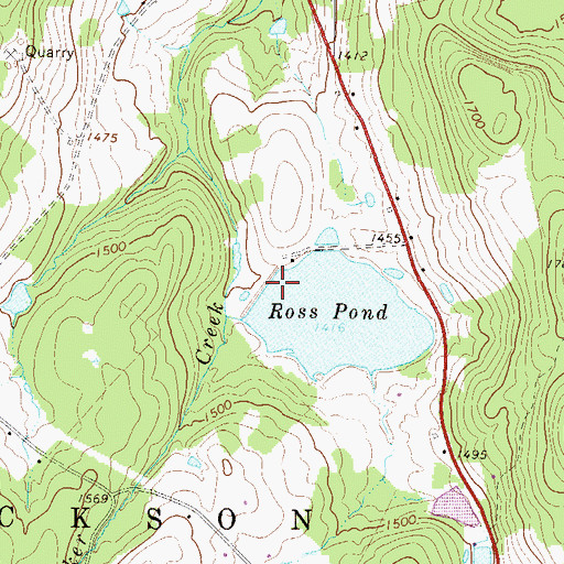 Topographic Map of Ross Pond, PA