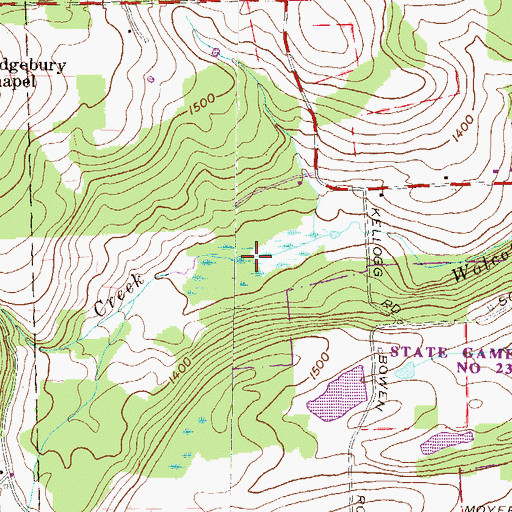 Topographic Map of Macham Lake, PA
