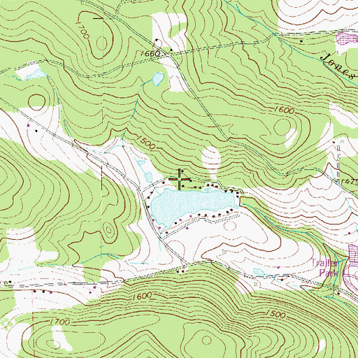 Topographic Map of Bel-Air Lake Dam, PA