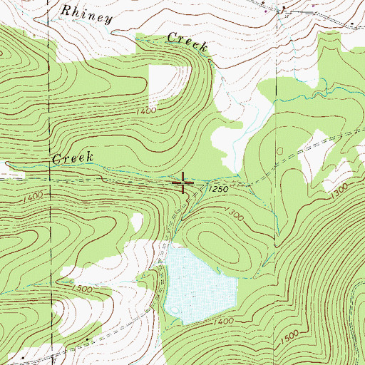 Topographic Map of Baker Dam, PA