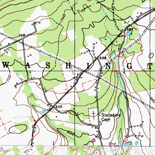 Topographic Map of Reigner School, PA