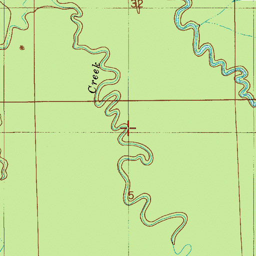 Topographic Map of Halls Branch, AL