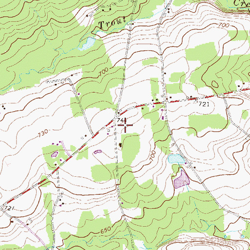 Topographic Map of Kemmener School, PA