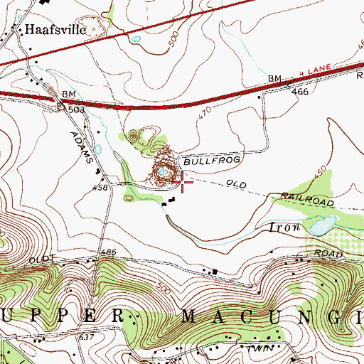 Topographic Map of Laros (historical), PA