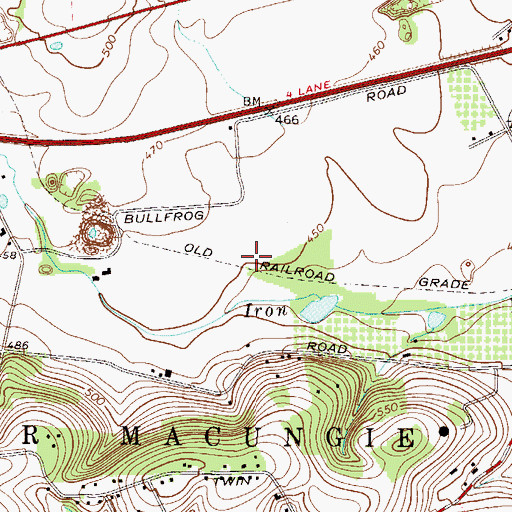 Topographic Map of Hartzell (historical), PA
