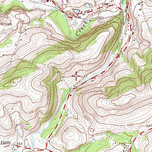 Topographic Map of Lehigh Gap School, PA