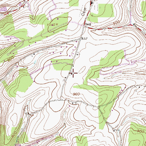 Topographic Map of Greenzweig School, PA