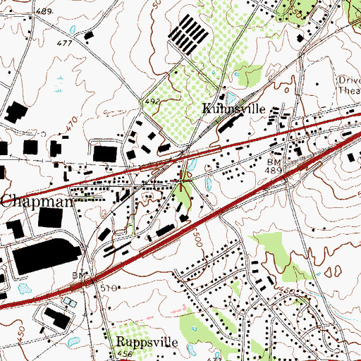 Topographic Map of Litzenberg, PA