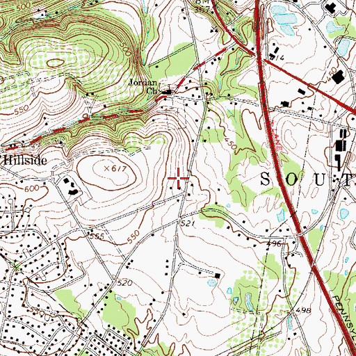 Topographic Map of Sinking Run, PA