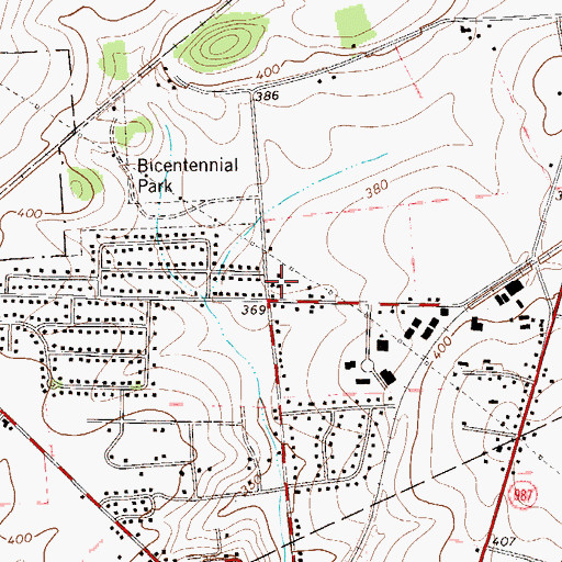 Topographic Map of Steinmetz School (historical), PA