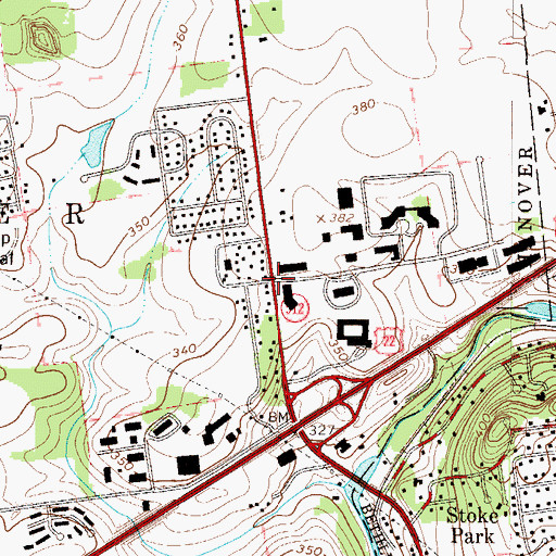 Topographic Map of Shimer, PA