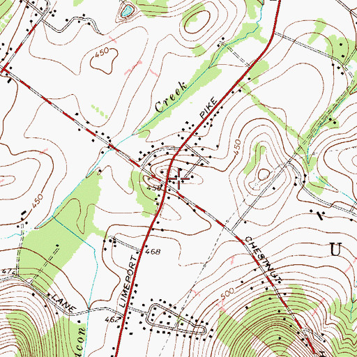 Topographic Map of Seiders School, PA