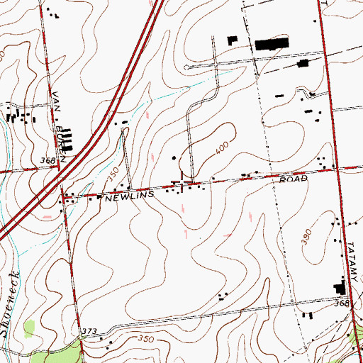 Topographic Map of Butler School, PA