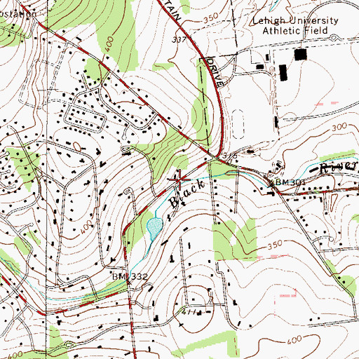 Topographic Map of Black River School, PA