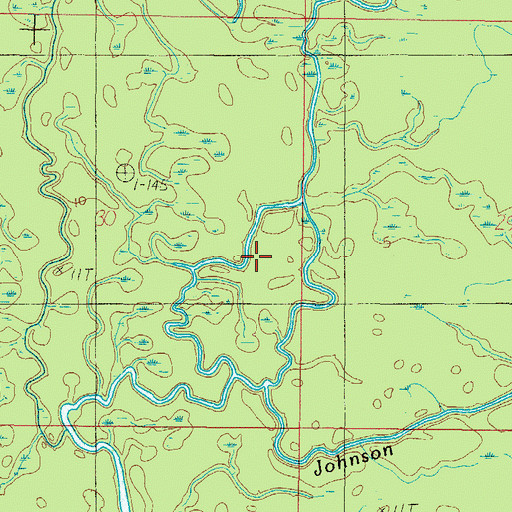 Topographic Map of Hals Lake, AL