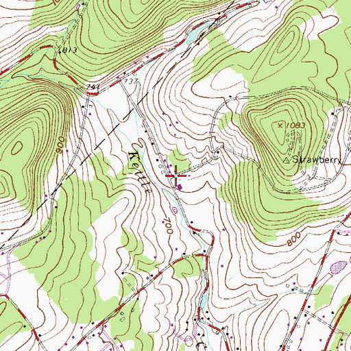 Topographic Map of Jackson, PA