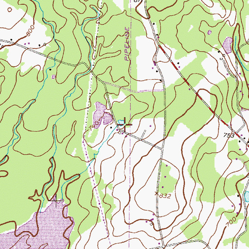 Topographic Map of Ice-Fish Dam, PA