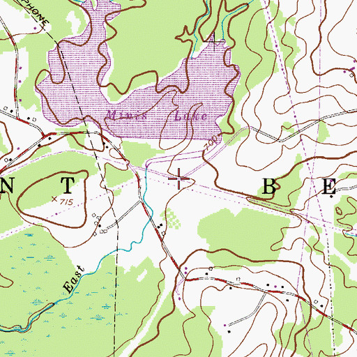 Topographic Map of Quarry Junction Station (historical), PA