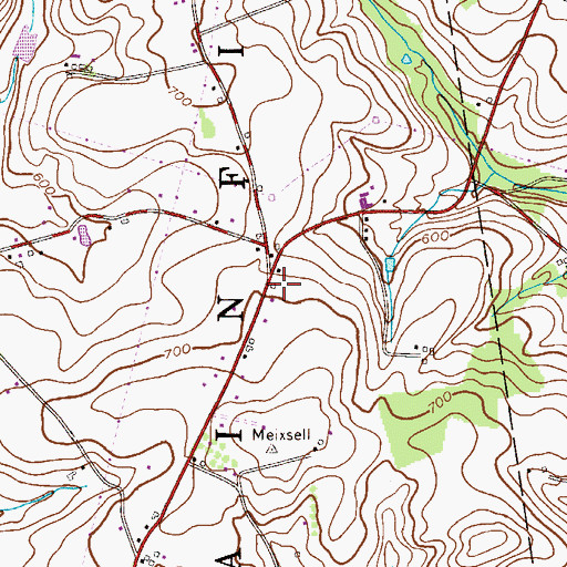 Topographic Map of Bitz School, PA