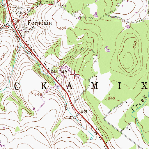 Topographic Map of Rolling Hill Acres, PA