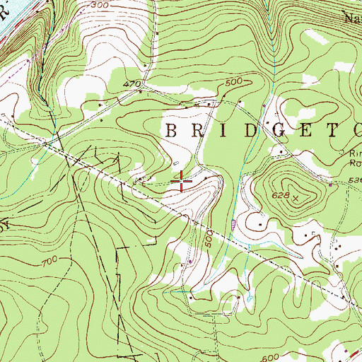 Topographic Map of Yocum Estates, PA