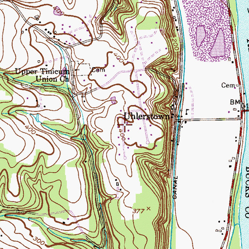 Topographic Map of Everbreeze Plateau, PA