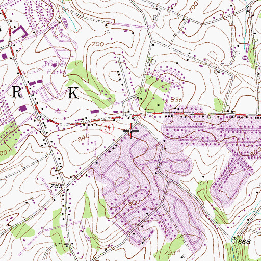 Topographic Map of Clearview Heights, PA