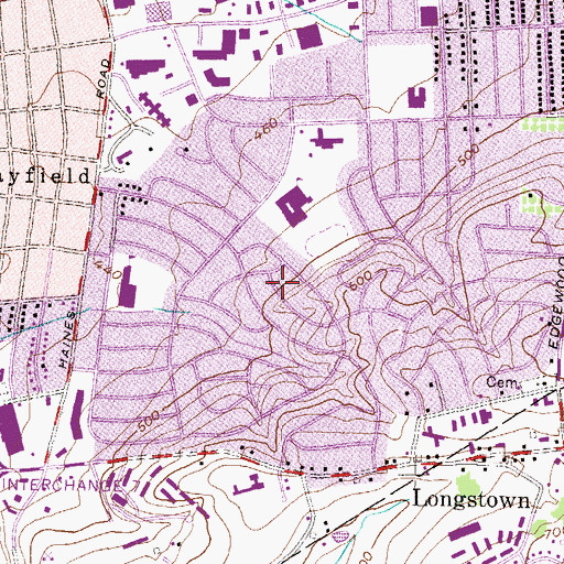 Topographic Map of Haines Acres, PA