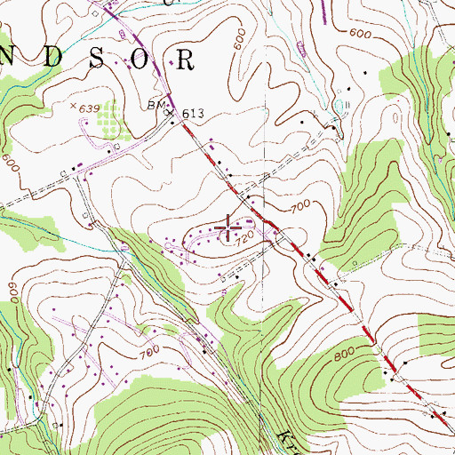 Topographic Map of Manifold Manor, PA