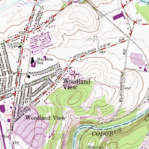 Topographic Map of Rishelieu, PA