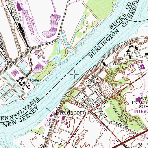 Topographic Map of Whitehill Range, PA