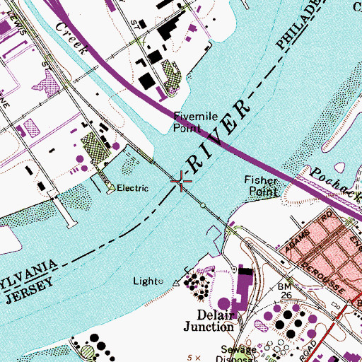 Topographic Map of Draw Channel, PA