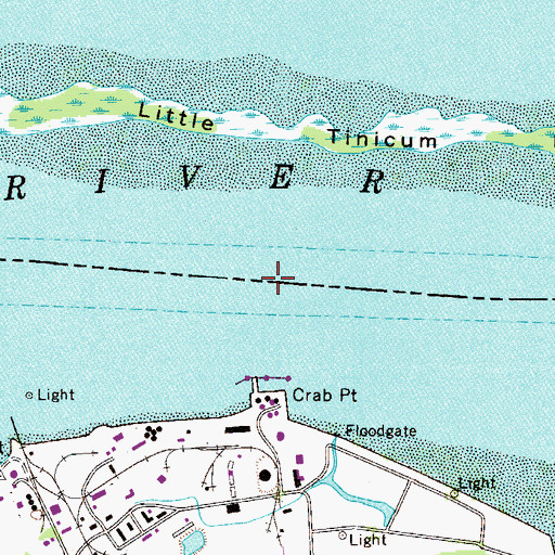 Topographic Map of Tinicum Range, PA